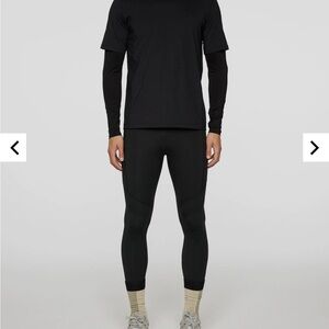 J.Lindeberg Anthony Tights Compression Slim Fit Men’s Size Large Black New